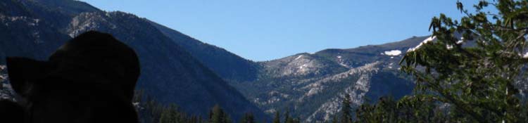 Banner: Looking South along E Carson River at the Sonora Gap